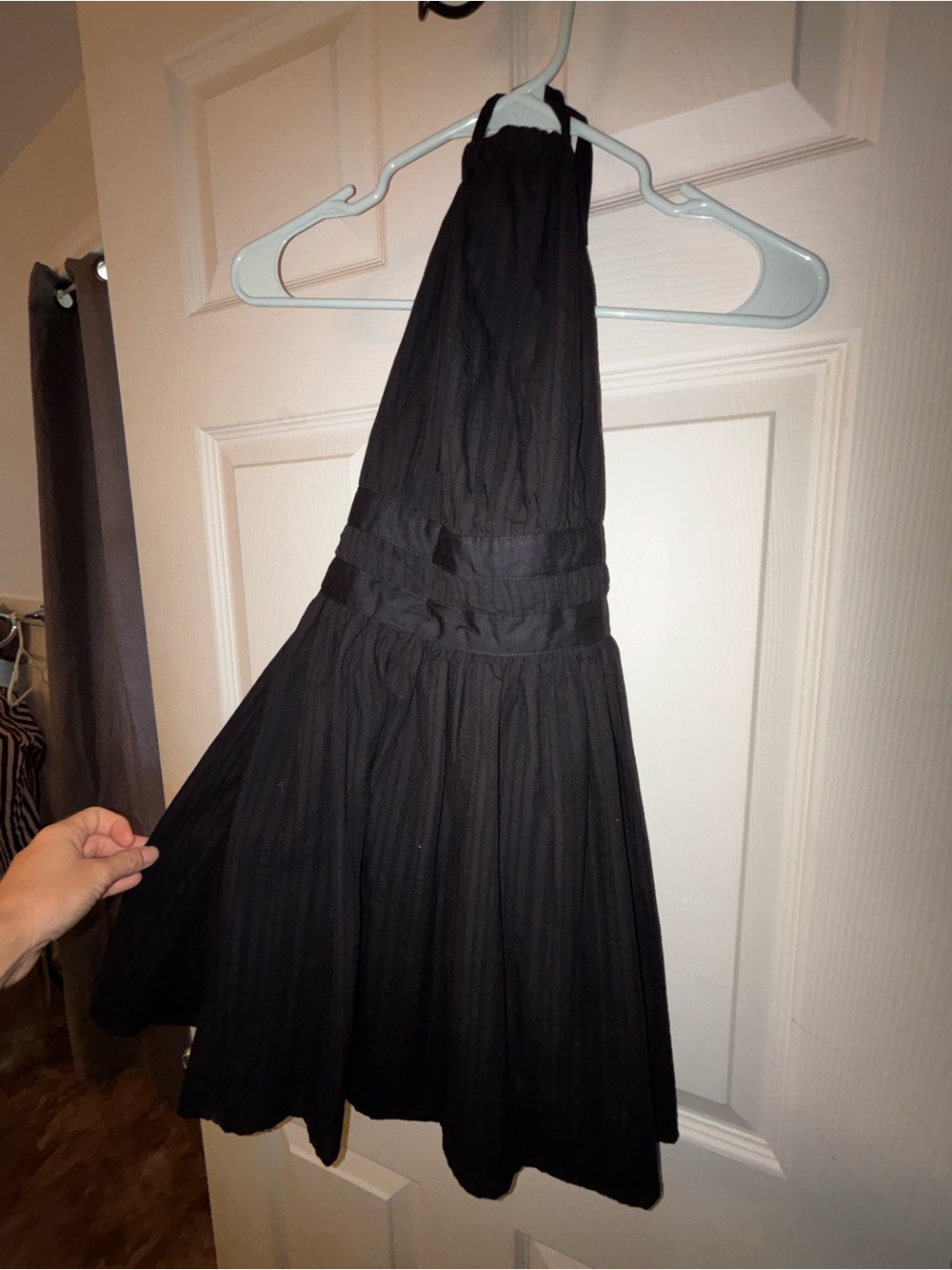 wild fable Black Backless Halter Dress